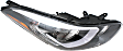 Passenger Side Headlight, with Bulb, Halogen, Sedan, without LED Position Lamp