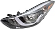 Driver Side Headlight, with Bulb, Halogen, Sedan, without LED Position Lamp