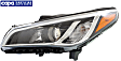 2015-2017 Hyundai Sonata - Driver Side Headlight, with Bulb, Halogen, Except Hybrid Model, CAPA Certified