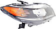 2013-2015 Honda Accord - Passenger Side Headlight, with Bulb, Halogen, EX-L Model, 6 Cyl., 3.5L Engine, Coupe