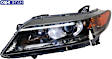 Driver Side Headlight, with Bulb, Halogen, Coupe Models with 6 Cylinder Engine, CAPA CERTIFIED