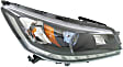 Passenger Side Headlight, with Bulb, Halogen, Hybrid Models, Clear Lens, Chrome Interior, CAPA Certified