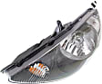 Driver Side Headlight, with Bulb, Halogen, Clear Lens, Black Interior, 4 Cyl., 1.5L Engine