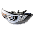 2014-2016 Hyundai Elantra - Passenger Side Headlight, with Bulb, Halogen, with LED Position (parking) Light, USA Built Vehicle