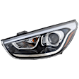 Driver Side Headlight, with Bulb, Halogen, Clear Lens, CAPA Certified