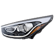 Driver Side Headlight, with Bulb, Halogen, Clear Lens, CAPA Certified