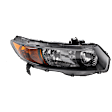 Passenger Side Headlight, without Bulb, Halogen, Coupe, For Models with Manual Transmission/Automatic Transmission