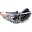 2011-2015 Hyundai Sonata - Passenger Side Headlight, with Bulb, Halogen, Hybrid Model, CAPA Certified