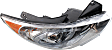 2011-2015 Hyundai Sonata - Passenger Side Headlight, with Bulb, Halogen, Hybrid Model, CAPA Certified