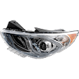 Driver Side Headlight, with Bulb, Halogen, Hybrid Model