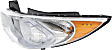 Driver Side Headlight, with Bulb, Halogen, Hybrid Model