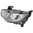 2016-2020 Honda Civic - Driver Side Halogen Headlight, With bulb(s), OE Replacement