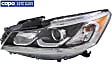 Driver Side Headlight, with Bulb, Halogen, Sedan, EX/EX-L/SE/Sport Models, CAPA Certified