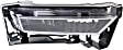 Front, Passenger Side Fog Light, with Bulb, Halogen, with Chrome Bezel Border, 4-Door, Sedan