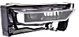 Front, Passenger Side Fog Light, with Bulb, Halogen, with Chrome Bezel Border, 4-Door, Sedan