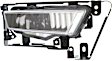 Front, Passenger Side Fog Light, with Bulb, Halogen, with Chrome Bezel Border, 4-Door, Sedan, CAPA Certified