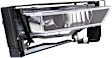 Front, Passenger Side Fog Light, with Bulb, Halogen, with Chrome Bezel Border, 4-Door, Sedan, CAPA Certified