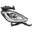 Front, Passenger Side Halogen Fog Light, With bulb(s), Korea Built Vehicle, OE Replacement