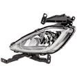 Front, Driver Side Halogen Fog Light, With bulb(s), Korea Built Vehicle, OE Replacement
