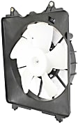 Radiator Fan - Driver Side Fan Blade, Motor and Shroud, Si Model, 4 Cyl., 2.0L Engine