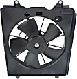 Radiator Fan - Driver Side Fan Blade, Motor and Shroud, 4 Cyl., 2.4L Engine