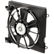OE Replacement Radiator Fan Driver Side, Single fan