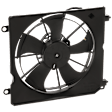 OE Replacement Radiator Fan Driver Side, Single fan