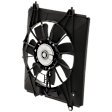 A/C Condenser Fan - Passenger Side Fan Blade, Motor and Shroud, 4 Cyl., 2.4L Engine