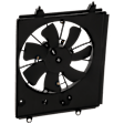 A/C Condenser Fan - Passenger Side Fan Blade, Motor and Shroud, 4 Cyl., 2.4L Engine