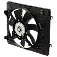 A/C Condenser Fan - Passenger side Fan Blade, Motor and Shroud, 4 Cyl., 2.4L Engine