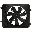 A/C Condenser Fan - Passenger side Fan Blade, Motor and Shroud, 4 Cyl., 2.4L Engine
