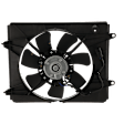 A/C Condenser Fan - Passenger side Fan Blade, Motor and Shroud, 4 Cyl., 2.4L Engine