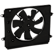 A/C Condenser Fan - Passenger side Fan Blade, Motor and Shroud, 4 Cyl., 2.4L Engine