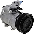 A/C Compressor, With Clutch, 6-Groove Pulley, With 10PA17C Compressor Type