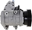 A/C Compressor, With Clutch, 6-Groove Pulley, With 10PA17C Compressor Type