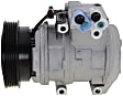 A/C Compressor, With Clutch, 6-Groove Pulley, With 10PA17C Compressor Type