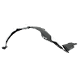  Front, Driver Side Fender Liner, Except Hybrid Model