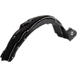Front, Passenger Side Fender Liner, without Insulation Foam, Sedan, Except Hybrid Model