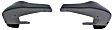 Front, Driver and Passenger Side Mud Flaps, Black, Plastic
