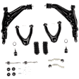 Front, Driver and Passenger Side Control Arm, 4 Cyl., 2.0L Engine, Includes (2) Ball Joint, (4) Control Arm, (2) Rack and Pinion Bellow Kit, and (4) Tie Rod End
