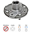 Front, Driver or Passenger Side Wheel Hub, without Bearing, 4 Cyl., 2.2L Engine