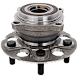 Rear, Driver or Passenger Side Wheel Hub, With Bearing, 5 x 4.5 in. Bolt Pattern
