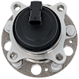 Front, Driver or Passenger Side Wheel Hub, With Bearing, With Sensor, 5 x 4.5 in. Bolt Pattern, RWD