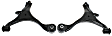 Front, Driver and Passenger Side, Lower Control Arm, Includes (2) Ball Joint, (2) Control Arm, (2) Sway Bar Link, and (4) Tie Rod End