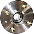 Rear, Driver or Passenger Side Wheel Hub, 4 Lugs, With Bearing