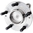 Rear, Driver or Passenger Side Wheel Hub, 5 Lugs, with Bearing, with Sensor, 5 x 4.5 in. Bolt Pattern, FWD