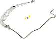 2003-2007 Honda Accord - Power Steering Pressure Line Hose Assembly, 6 Cyl., 3.0L Engine, 60.5 In. Length