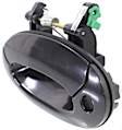 1999 Hyundai Elantra GLS - Front, Driver Side Smooth Black Exterior Door Handle, With Key Hole, With small keyhole
