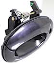 1999 Hyundai Elantra GLS - Front, Driver Side Smooth Black Exterior Door Handle, With Key Hole, With small keyhole