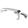 2009 Hyundai Sonata Limited - Front, Passenger Side Chrome Exterior Door Handle, Without Key Hole, Sedan